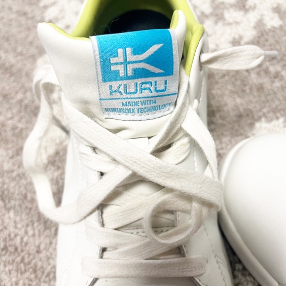 Kuru Atom Sneakers Comfort Walking Shoes White Leather Accents Women's 8 - Picture 7 of 10